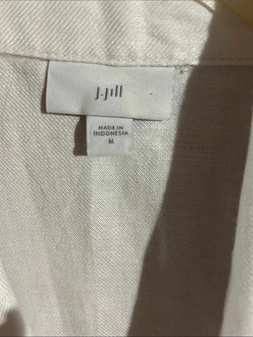 J Jill White Sleeveless Long Linen Vest - Picture 2 of 6